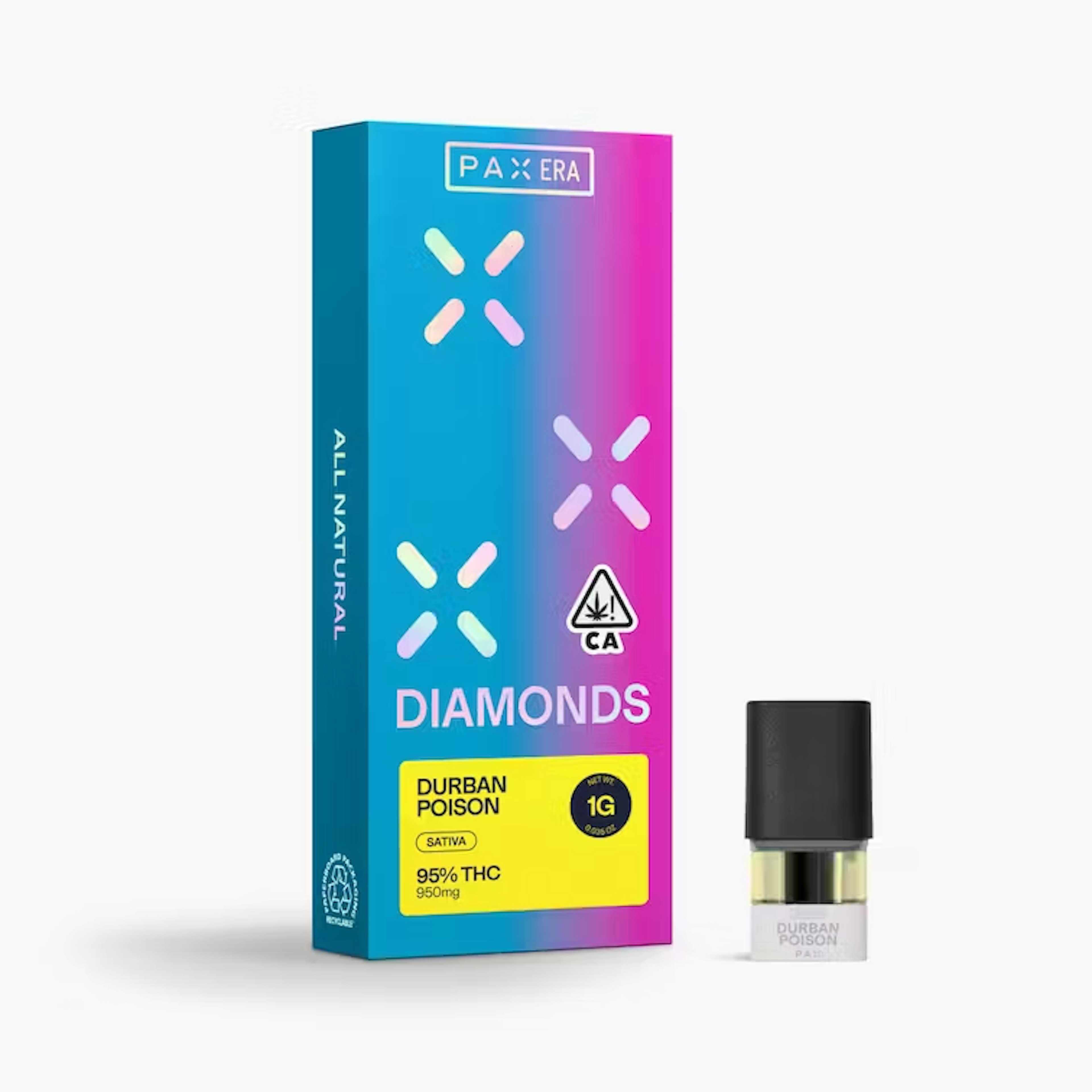 PAX Pod: Durban Poison Diamonds Pod - 1g - PAX - - $42 - Cartridges / Pens