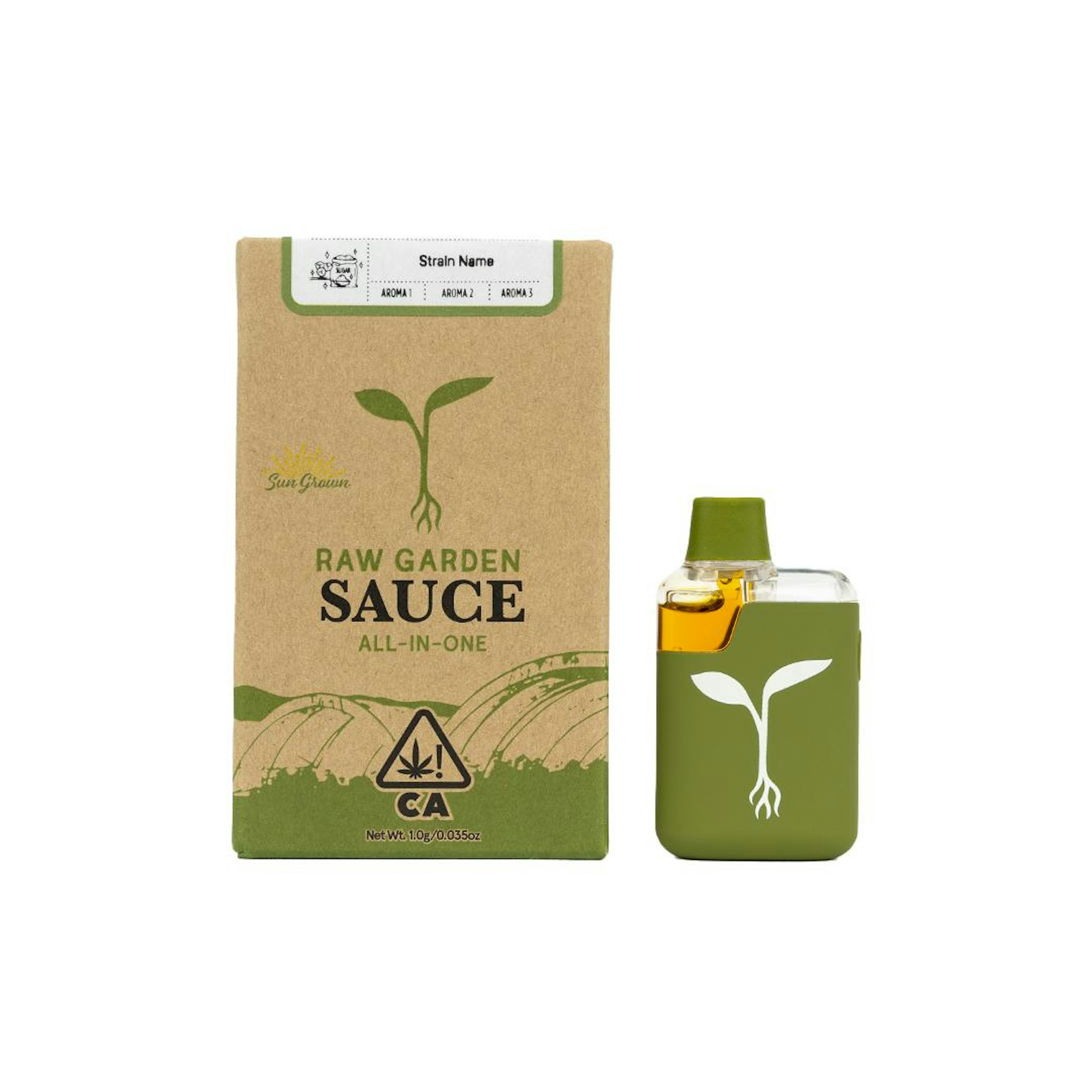 Raw Garden: Vision OG Sauce Sprout™ All-In-One - 1g Disposable - Raw Garden™ - - $48 - Disposables