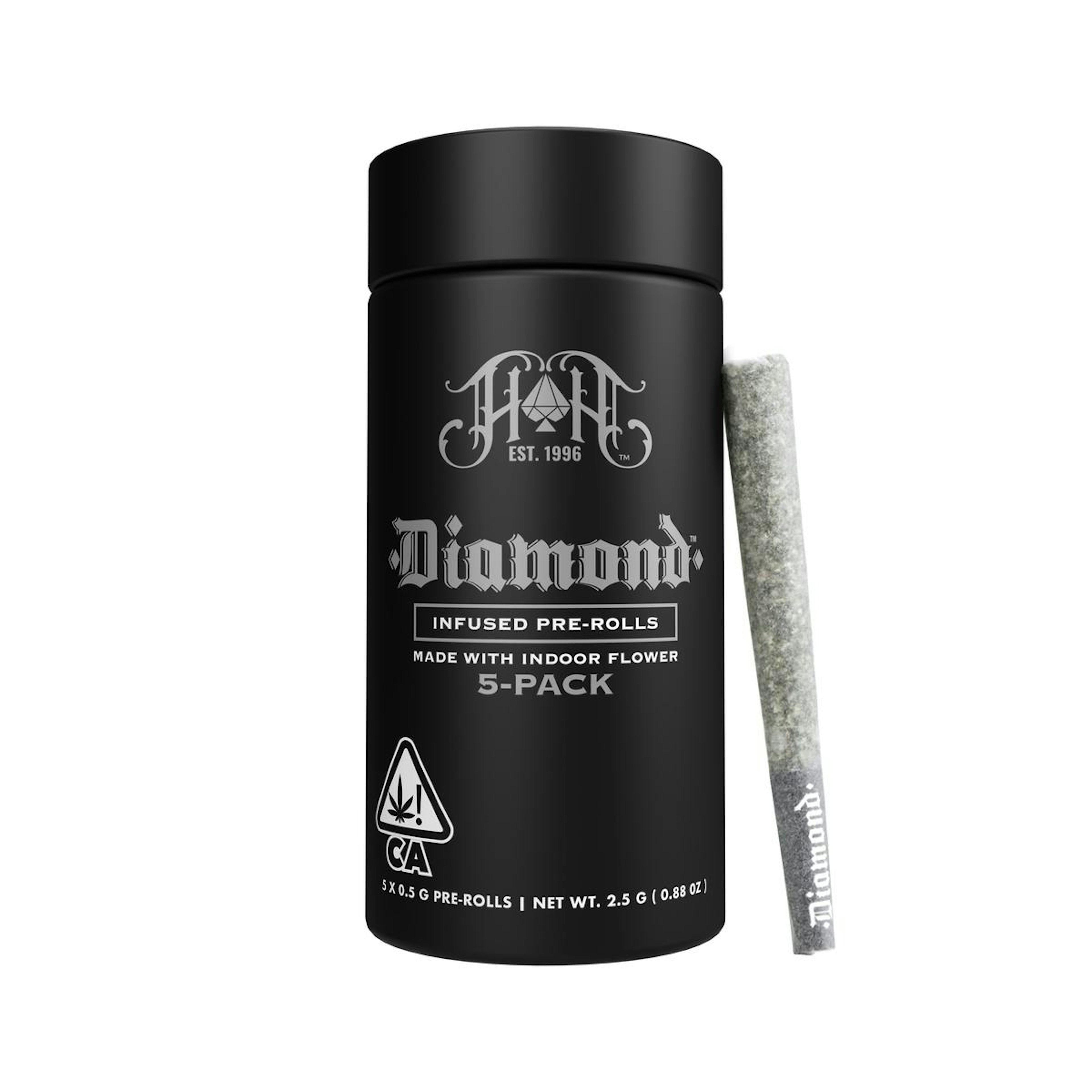 Diamond Infused: Egg Roll (I) THCa Infused Pre Roll Pack (5pk.) - 2.5g - Heavy Hitters - - $50 - Infused Pre-Rolls